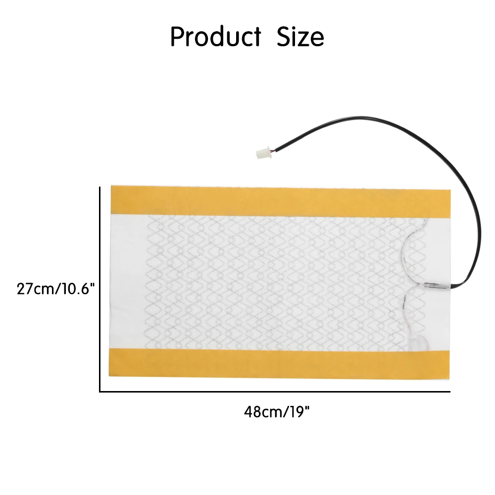 2pcs 12V Car Carbon Fiber Heater Seat Heating Pads Heater Element Winter Warmer Heated Car Seat Cushion Cover