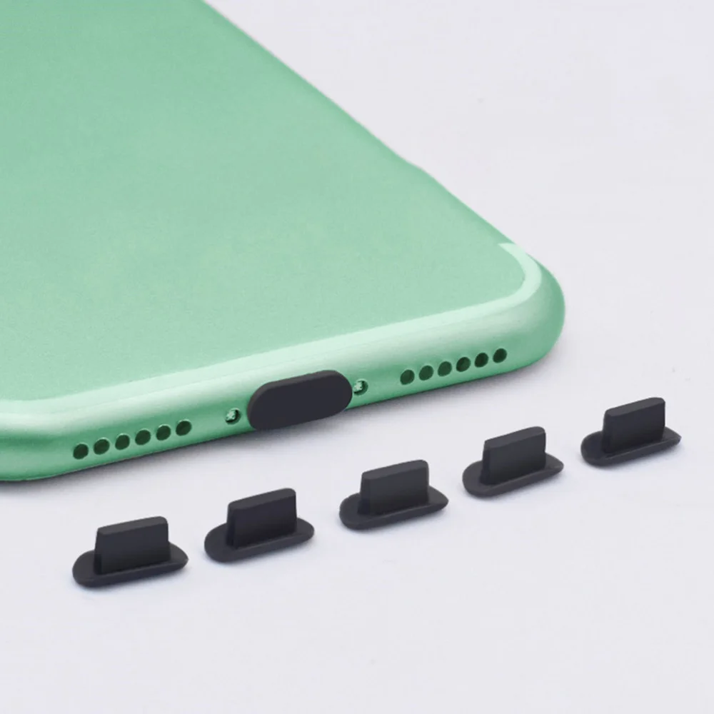 

50Pcs Mobile Phone Silicone Dustproof Plugs Phone Charger Port Protectors