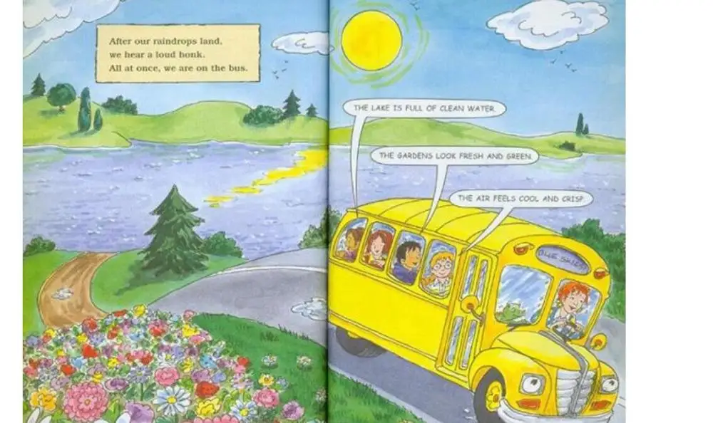 5-10 year Children's English Learning book early education picture The Magic School Bus help child be reader 20pc/set | Канцтовары