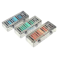 1pc high hardness dental sterilization cassette rack tray box for 5 instruments dentistry instrument disinfection dentistry tool