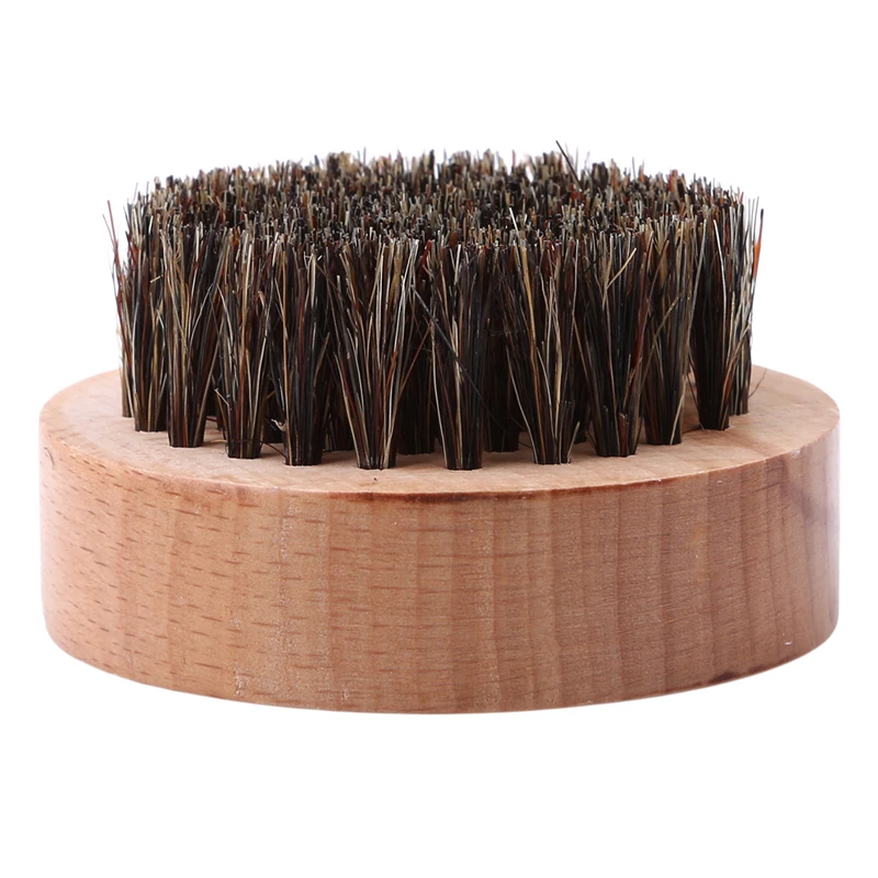 

1PC Bristle Beard Brush Boar Mustache Natural Wooden Comb Handmade Grooming Kit Men Beards Mustache Care
