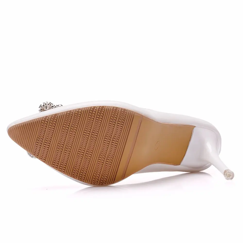 Женские туфли лодочки со стразами элегантные женские на высоком каблуке 9 см с