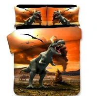 3d dinosaur print bedding set duvet covers pillowcases one piece comforter bedding sets bedclothes bed linen 01