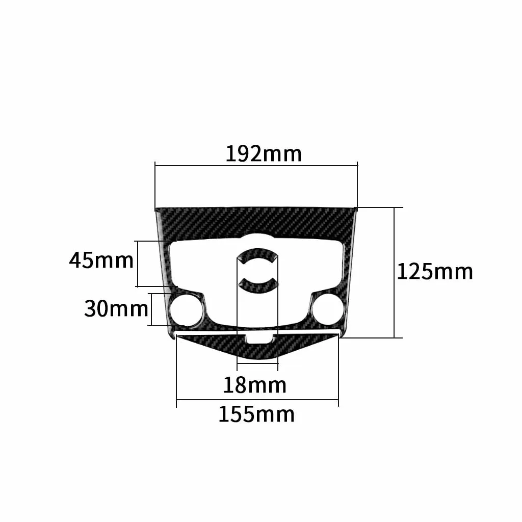 

Carbon Fiber Central Console CD Panel Cover Trim For Chevrolet Cruze 2009-2015