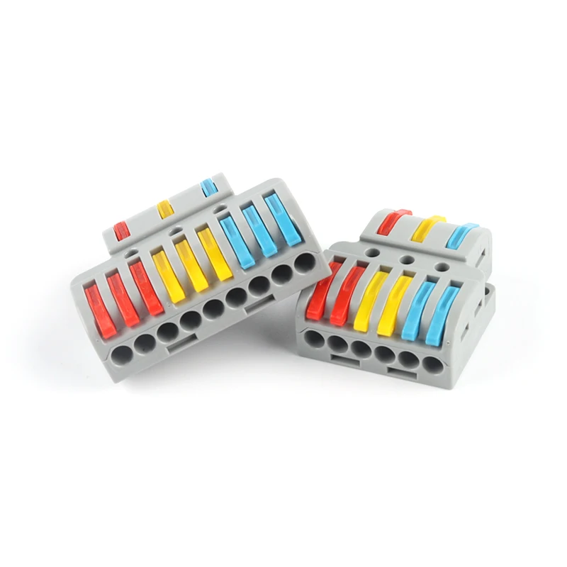 

Fast Wire Connector 3into 6/9 out Universal Push-in Conductor Terminal Block Led light home electrical SPL splitter 0.08-4.0mm2