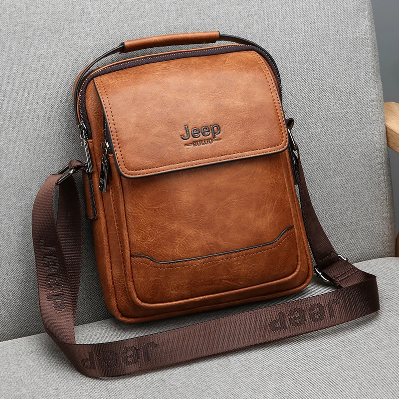 

Brand Handbags Business Men Bag New Fashion Men's Shoulder Bags High Quality Leather Casual Messenger Bag New Style