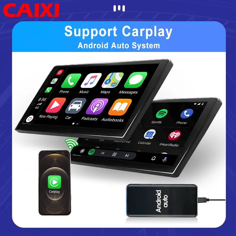 Caixi 9/10-дюймовый Android 10 1 Din Автомобильный мультимедийный видеоплеер с радио и карплеем gps авторадио vw Nissan Hyundai Toyota kia.