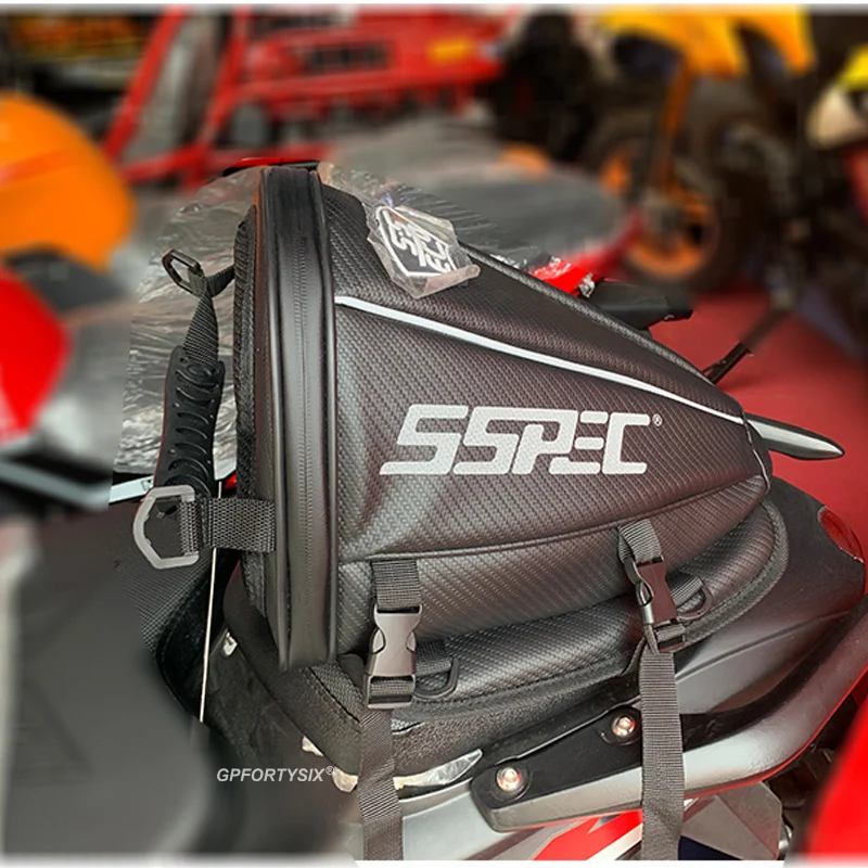 Новая мотоциклетная сумка из углеродного волокна для заднего сиденья спортивная