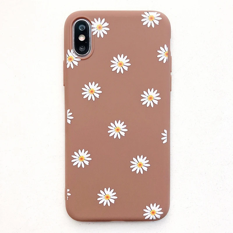 Heyytle ромашка цветочный чехол для iPhone XS Max X XR Ультратонкий Мягкий ТПУ 7 8 Plus 6 6s 5 5S