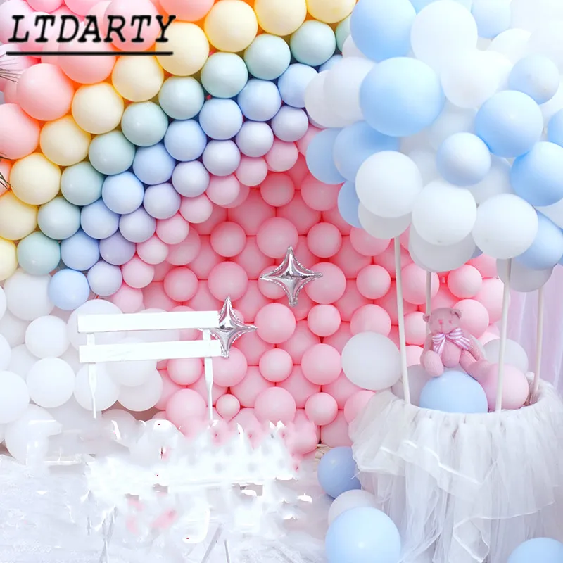 200 шт 5 дюймов толстые макароны латексные шары для свадьбы свадебный номер макета