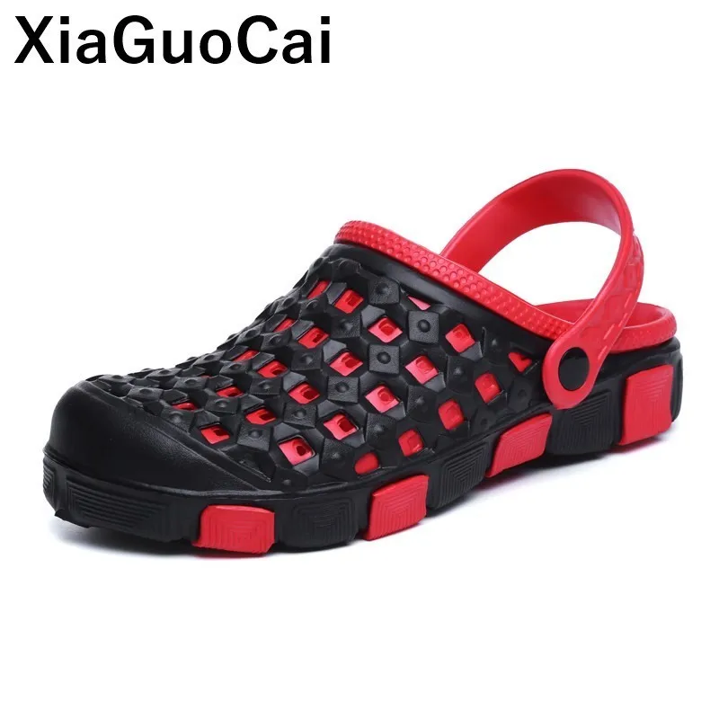 Мюли мужские летние дышащие пляжная обувь для сада и отдыха легкие тапки клоги