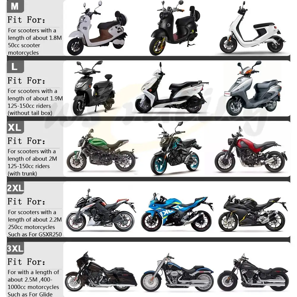 Чехол для мотоцикла пылезащитный Универсальный водонепроницаемый чехол с