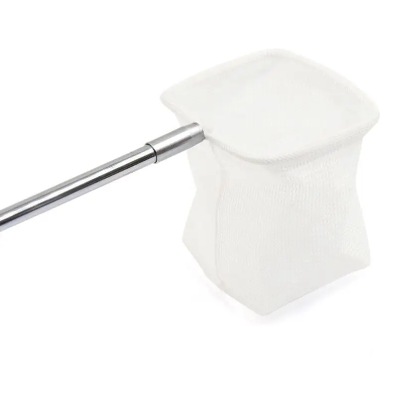 Выдвижная ручка из нержавеющей стали для аквариума пруда рыбы креветки скимминг