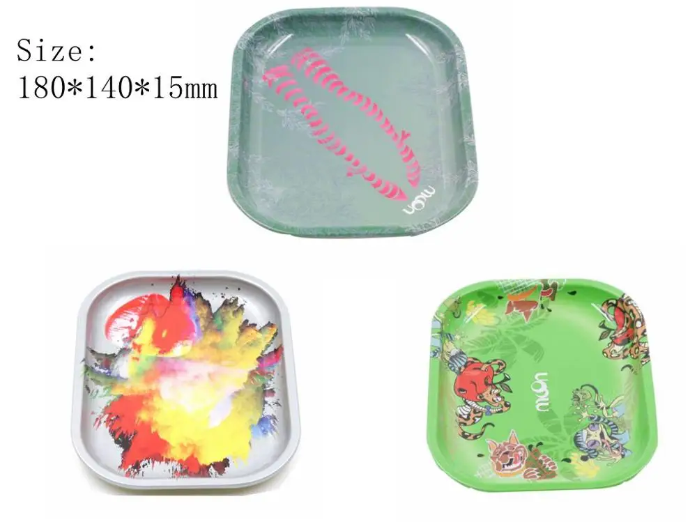 

1Pcs Rolling Trays Tobacco Metal Tray Handor for Smoking Accessory