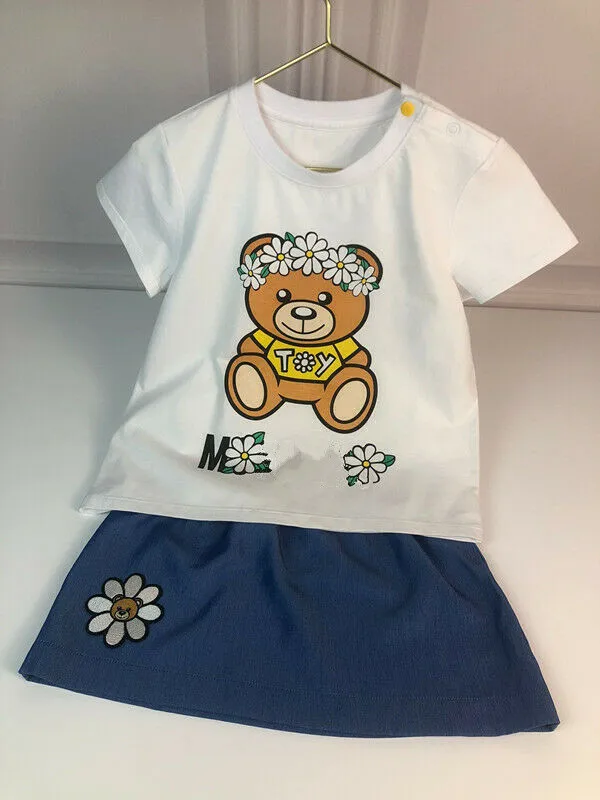 Футболка и короткие брюки/платье для мальчиков девочек 1 комплект | Мать ребенок