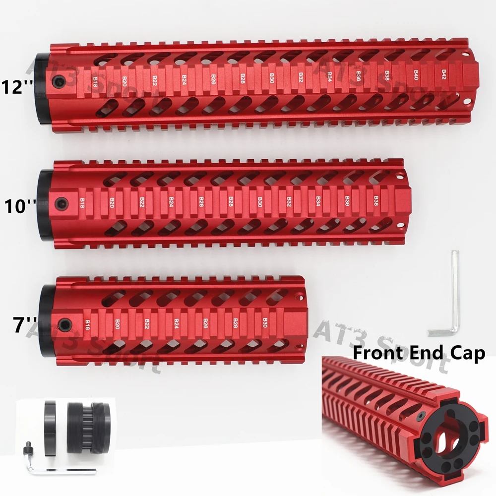 Тактическая 7 &quot10&quot 12 &quotдюймов Бесплатная поплавок Quad Rail Handguad M4 AR15 M16 Mount Picatinny Type