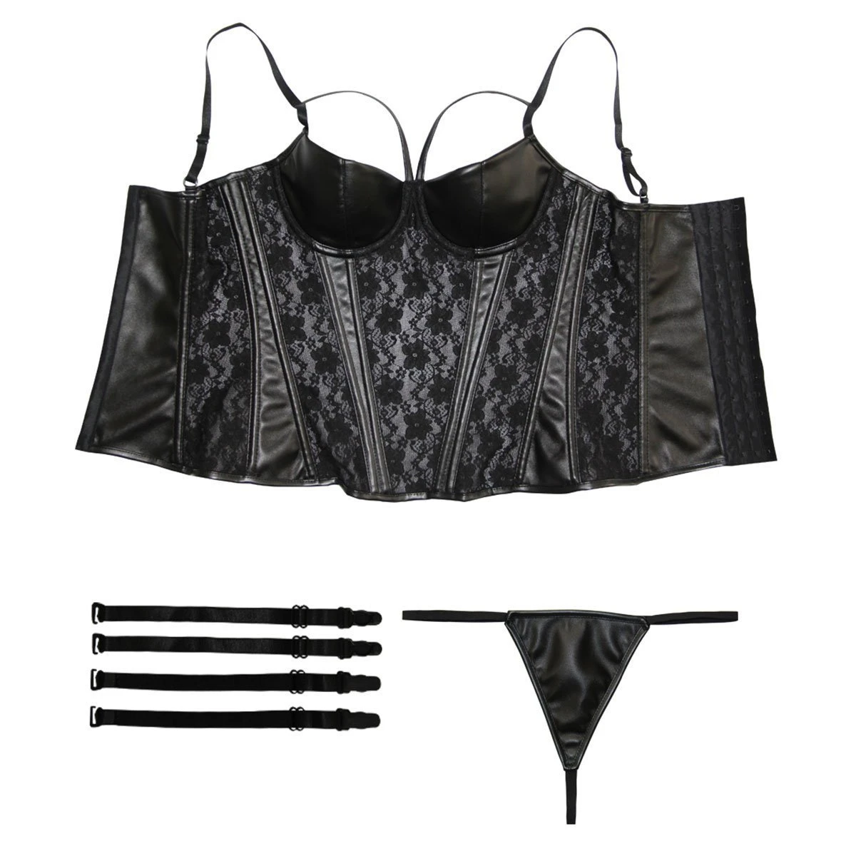 Корсет женский кружевной в готическом стиле пикантное нижнее белье для бюстье