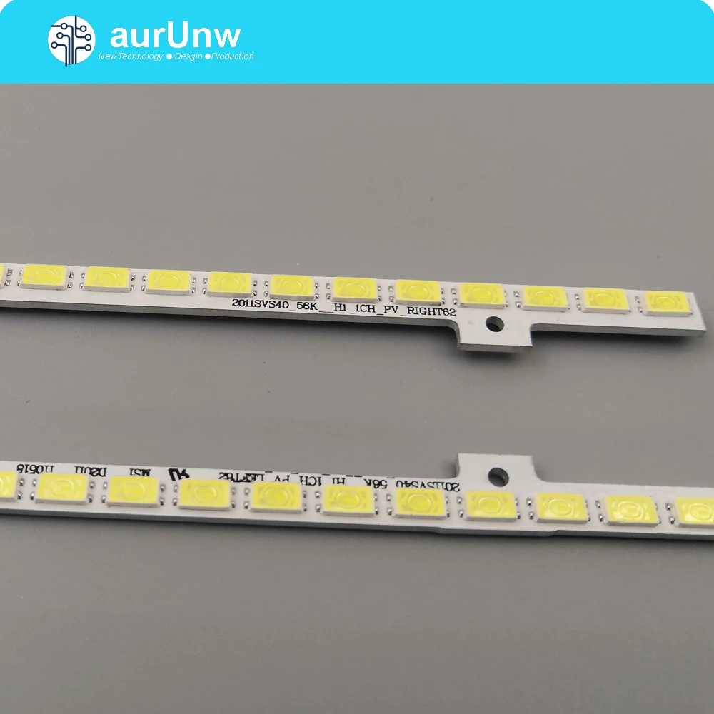 10 pieces/lot UA40D5000PR LTJ400HM03-H LED strip BN64-01639A 2011SVS40-FHD-5K6K-Right LEFT 2011SVS40 56K H1 1CH PV 440mm 62LED