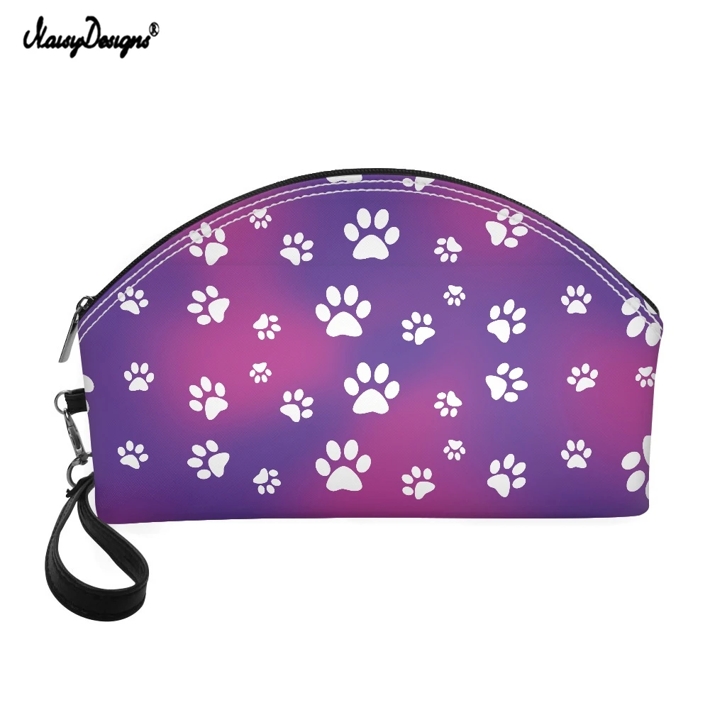 

NOISYDESIGNS Dog Paw Print Women Cosmetic Bag Travel Beautician Organizer Wash Pouch Makeup Accessories Storage Bag Pencil Case