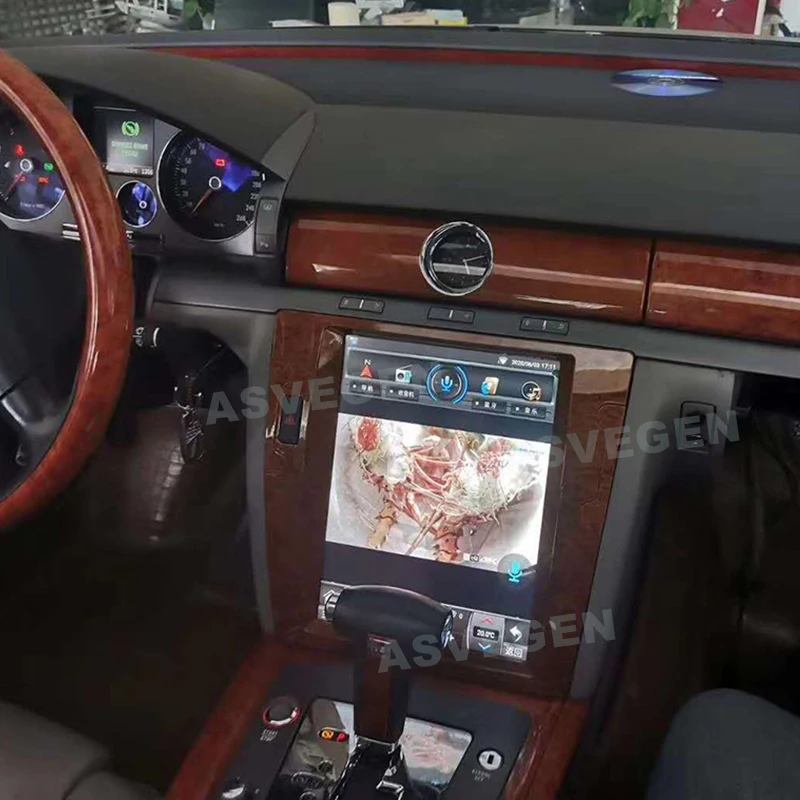 Автомобильный мультимедийный видеоплеер Asvegen 12 1 дюйма Android 10 для Volkswagen VW Phaeton