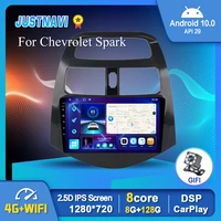 android 10 0 car radio player for chevrolet spark 2011 2014 navigation gps wifi carplay stereo auto 6g 128g 1280720p no dvd