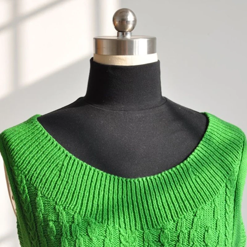 

Unisex Solid Color Turtleneck Half Top Dickey Detachable Fake Collar Neck Warmer