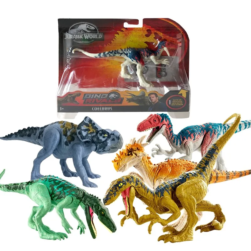 FPF11-5pcs 16-20 см оригинальные игрушки Мир Юрского периода атака пакет Velociraptor Трицератопс Дракон ПВХ фигурка модель куклы игрушки для детей - Цвет: FPF11-5pcs