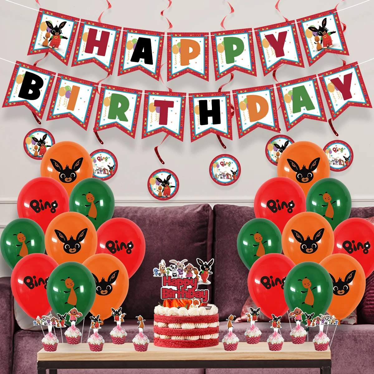 1 комплект кролик воздушные шары мультфильм животных красные черные латексные