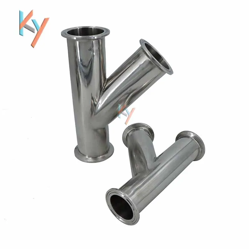 

19mm-108mm Pipe OD 1.5"2"3"4" Tri Clamp Oblique Y Shaped 3 Way SUS 304 Stainless Sanitary Fitting Spliter Homebrew Beer Wine