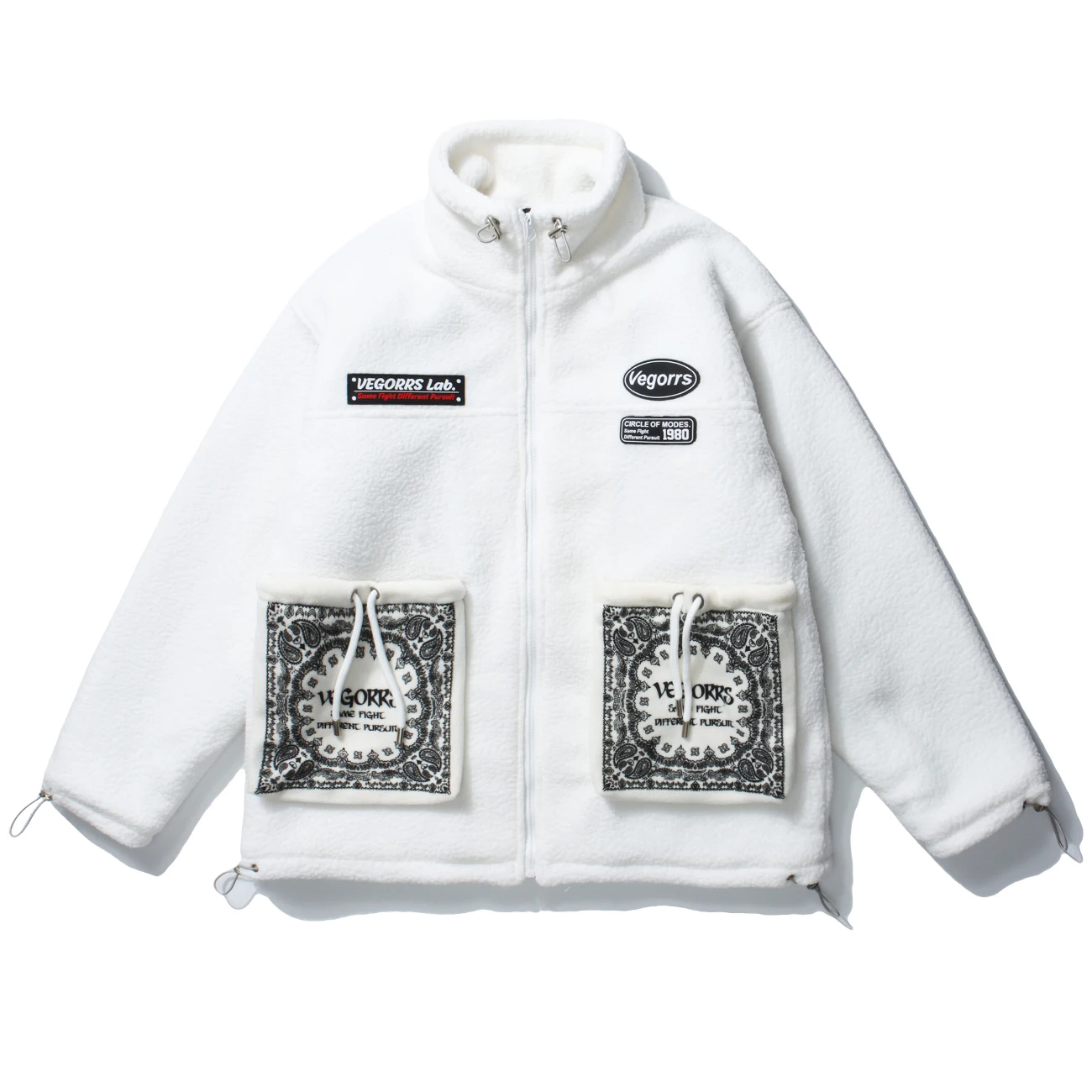 LACIBLE/парка в стиле хип-хоп из овечьей шерсти пэчворк Мужская уличная куртка ретро