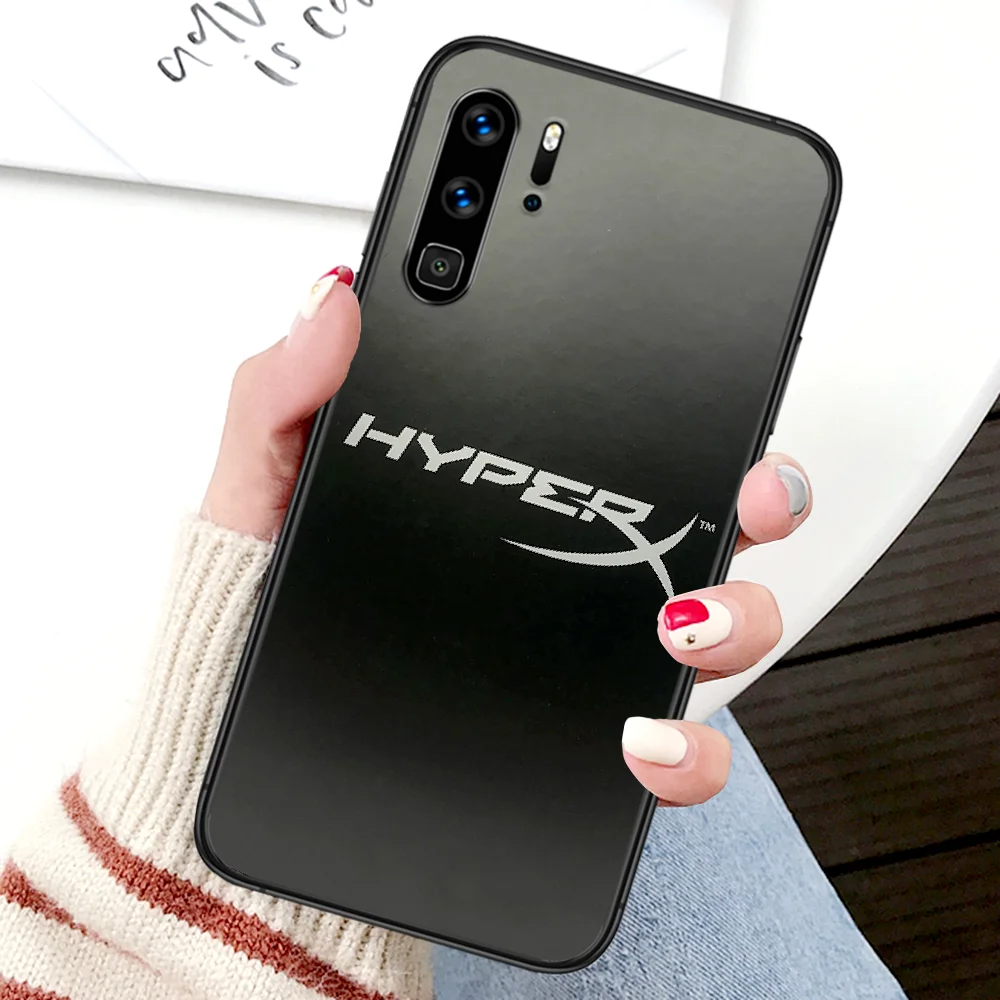 

Luxury Hyperr Fury Brand logo Phone Case For Huawei P Mate Smart 10 20 30 40 Lite Z 2019 Pro black Bumper Pretty Prime Luxury