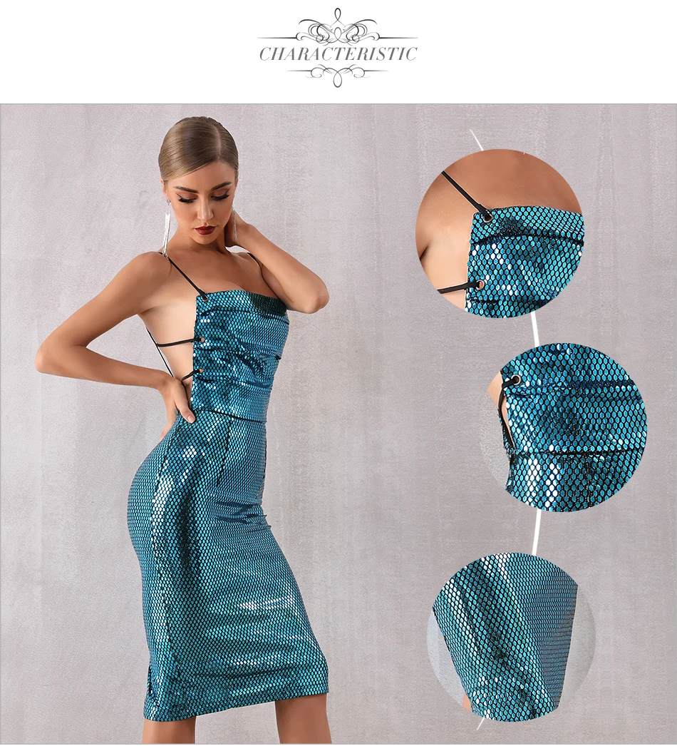 Adyce новое летнее женское роскошное вечернее платье в стиле знаменитостей Vestidos элегантное Клубное платье без рукавов на тонких бретелях