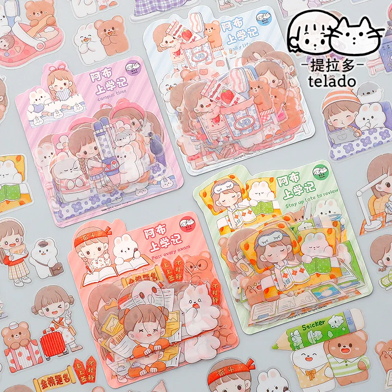 

PET Waterproof Couple Dating Cute Girly Decorative Stickers for Scrapbooking Laptop Water Bottle DIY Journaling Stationery