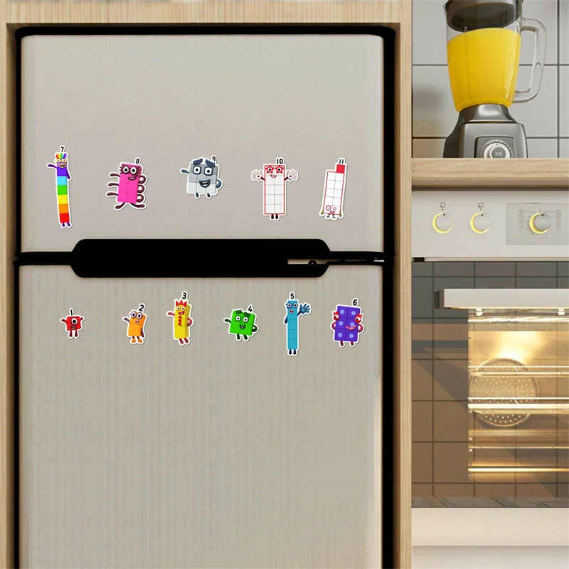 1/3 шт. номерные блоки наклейки мультфильм аниме детские игрушки цифры граффити