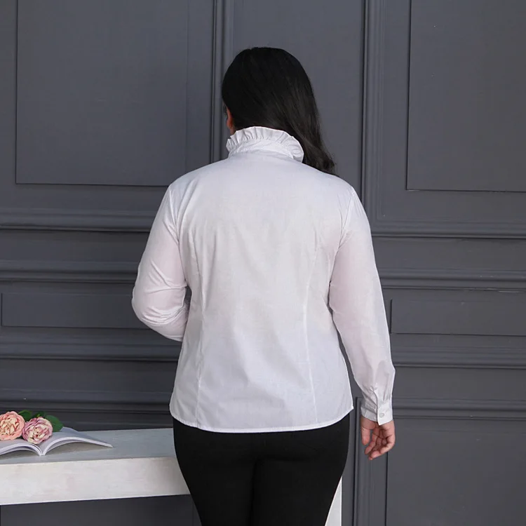 TUHAO, большие размеры, 3XL, 4XL, 5XL, 6XL, блузка, женские топы, официальные, офисные, для девушек, белая блузка, женская мода, большие размеры, женские рубашки, блузы