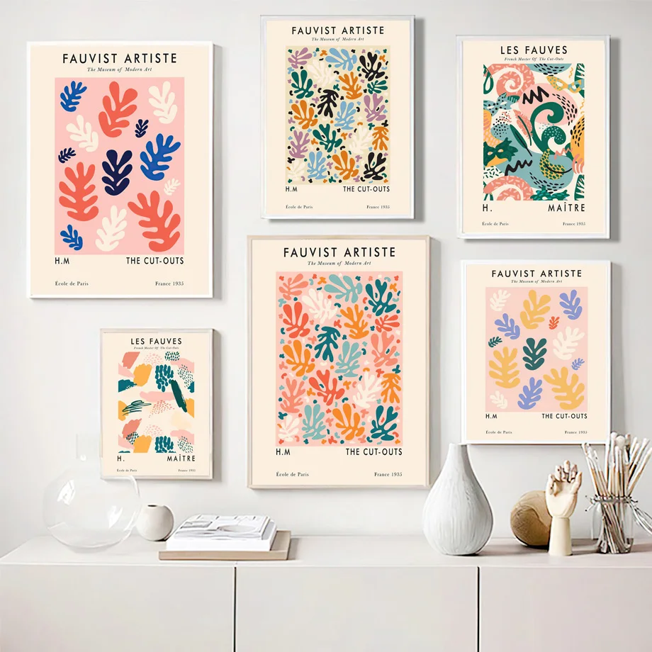 

Matisse Fauvism Colorful Leaf Abstract Wall Art Canvas Painting Nordic Posters And Prints Wall Pictures For Living Room Decor
