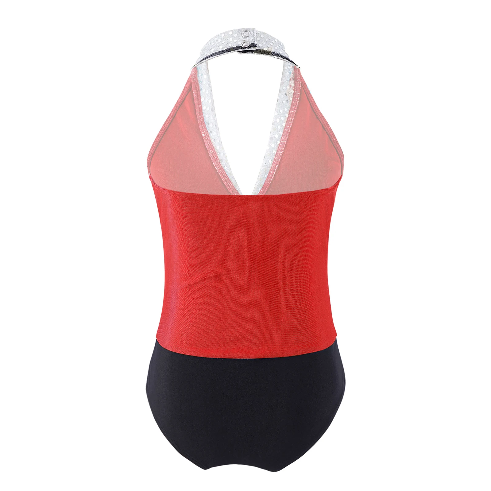 Детское балетное трико с блестками для девочек боди выступлений на сцене