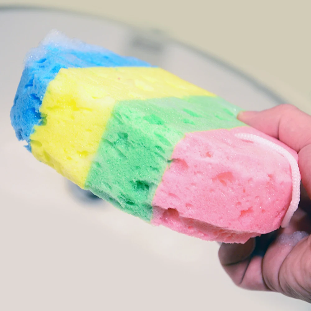 

Four-color Bath Shower Spa Oval Seaweed Bath /bath Rub 5 Pcs One for Sale Bath Shower Spa Body Cleaning Sponges