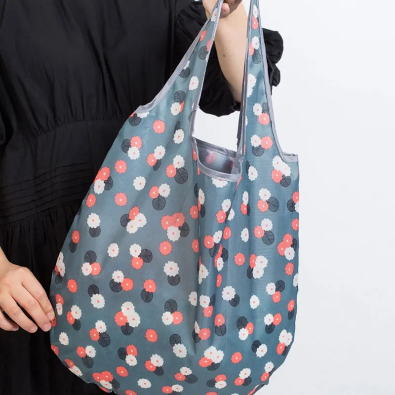 

Folding Bag Reusable Storage Convenient Shopping Pouch Polyester Portable Supermarket Large Capacity Multi-function Eco Bag