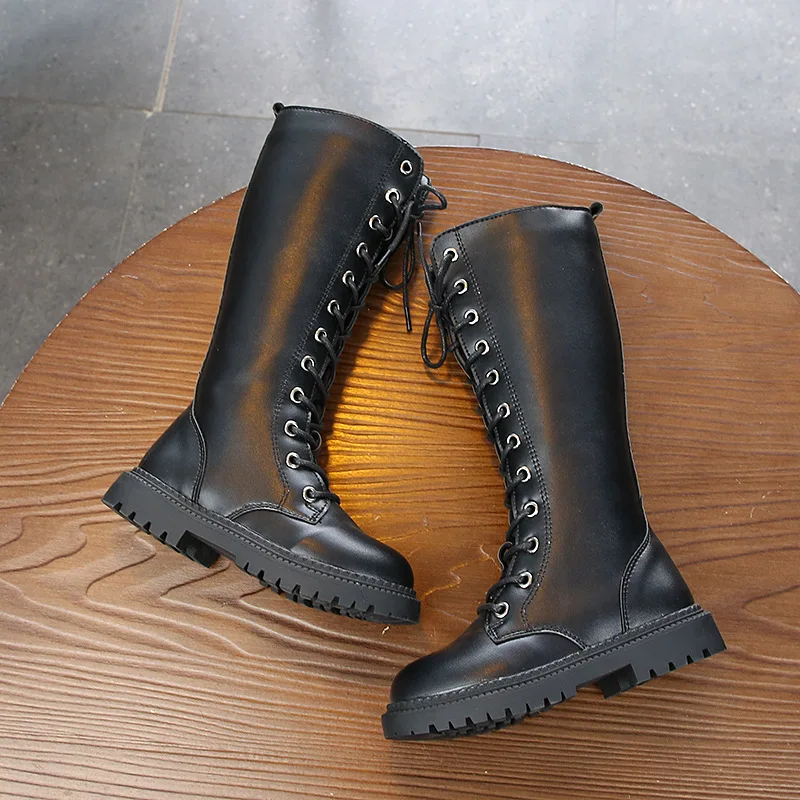 Новые модные ботинки для девочек на осень и зиму 2019 детские в британском стиле