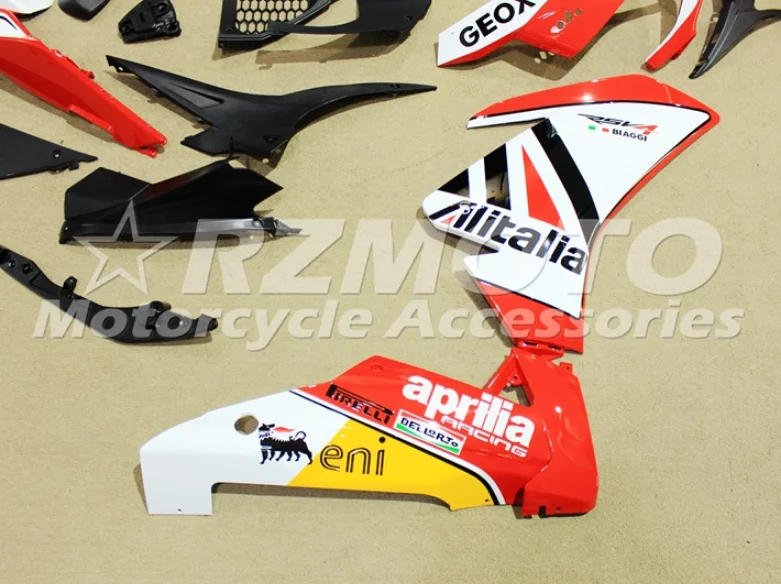 Günstig Spritzguss Neue ABS Verkleidungen Kit Fit Für Aprilia RSV4 1000 2009-2014 09 10 11 12 13 14 Benutzerdefinierte Kostenloser Orange Weiß