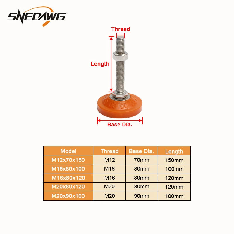 Регулируемая подставка для мебели M12/16/20 ниток коврик ног диван настольные машины