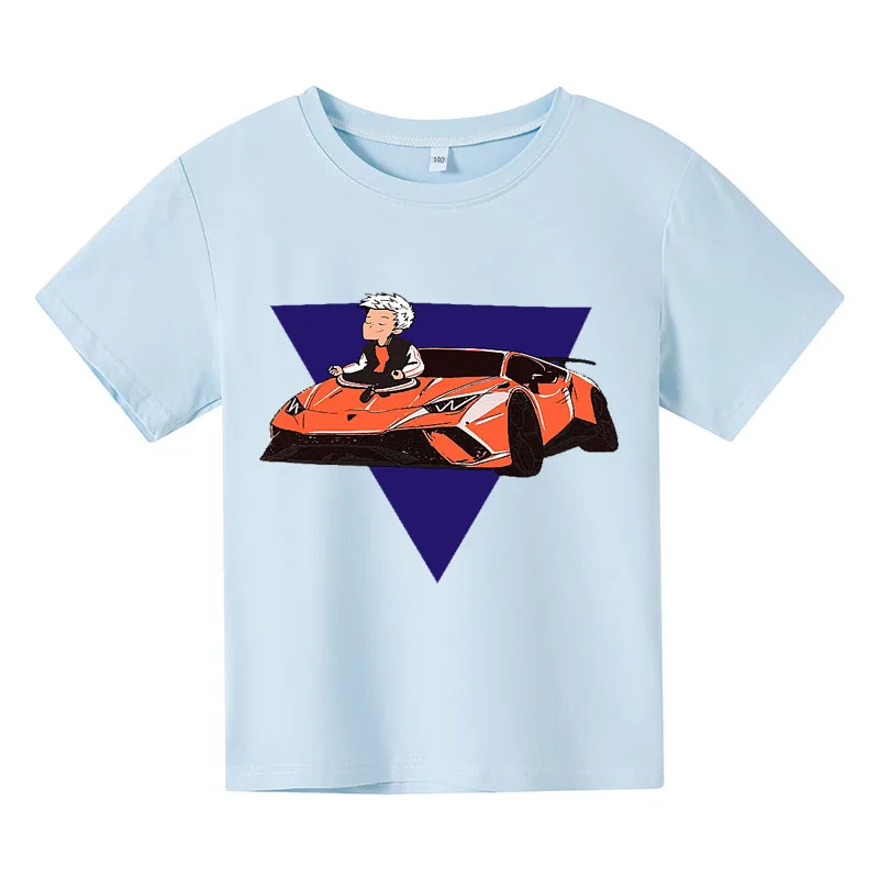 

Cosplay Costumes Family T Shirt Cotton Merch A4 Lamba Print Casual Boy Girl Tops Father And Son Daughter Matching Clothes top