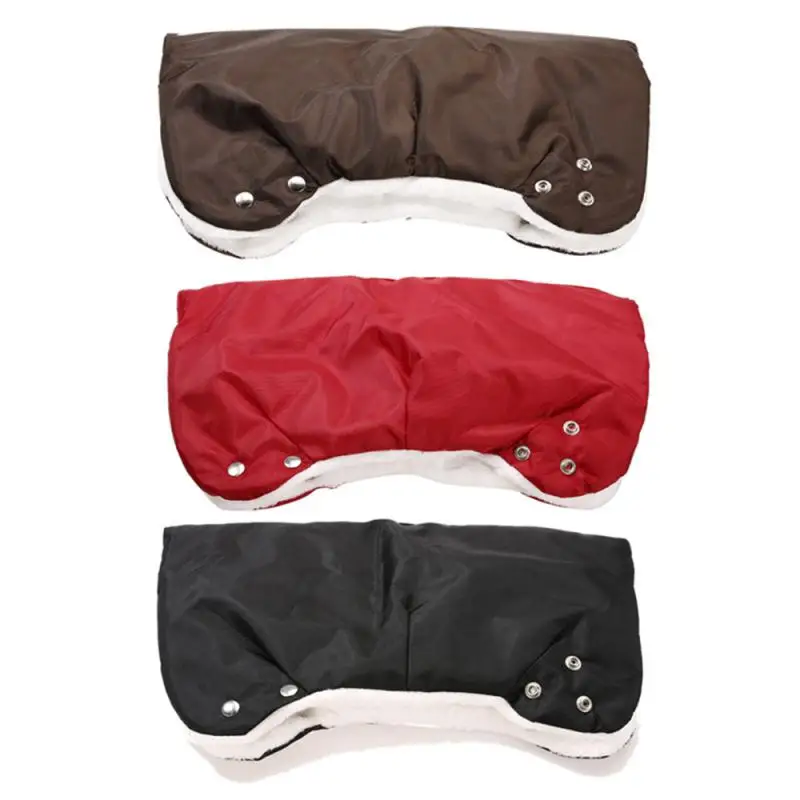 Зимняя теплая прогулочная коляска перчатки водонепроницаемая ручная муфта