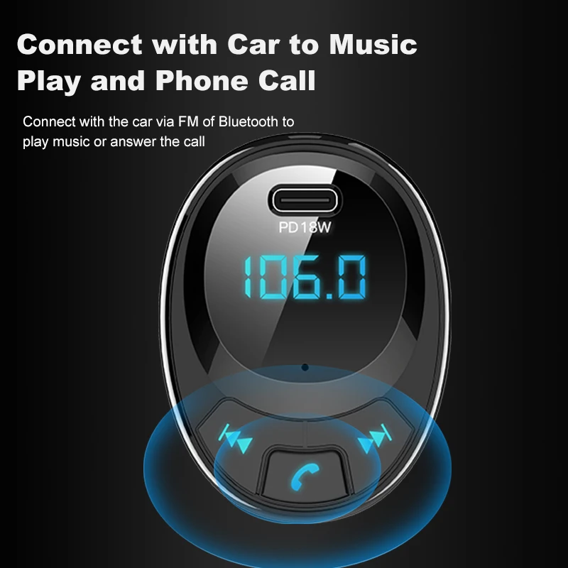 YIBEIKA автомобильное зарядное устройство с fm-передатчиком Bluetooth приемник 3.1A