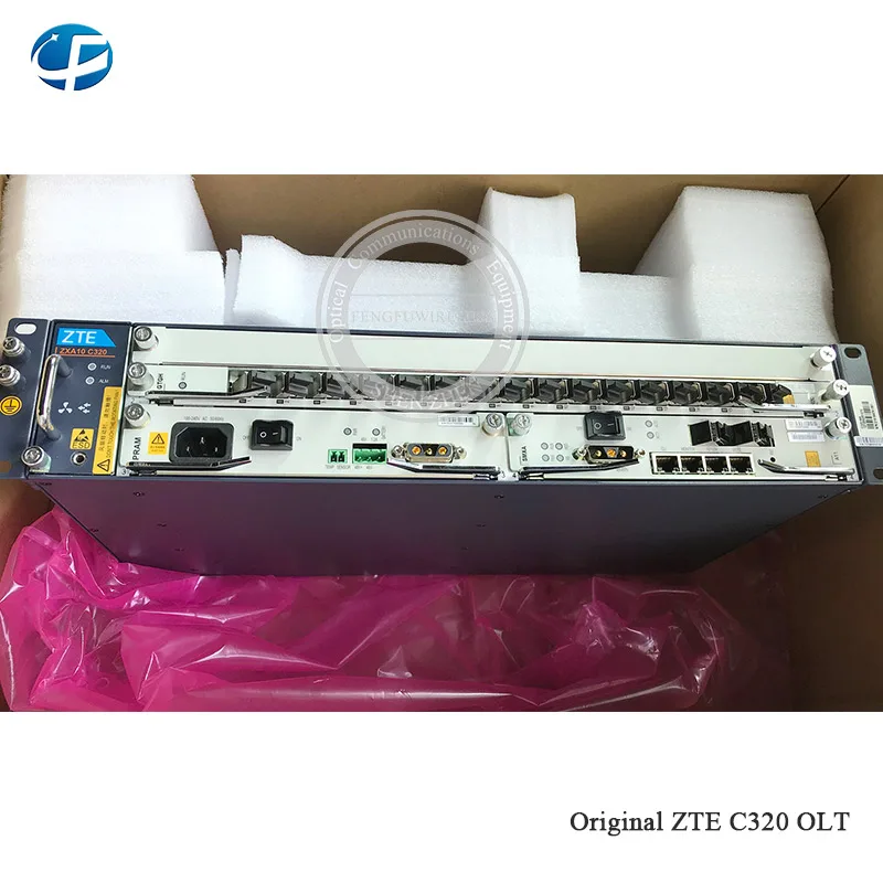 Лучшая цена 1" дюймовый GPON OLT C320 AC, 1* коляска линия питания Оптический Терминал, 1* SMXA/1 1 г плата управления+ 16 портов GTGH C