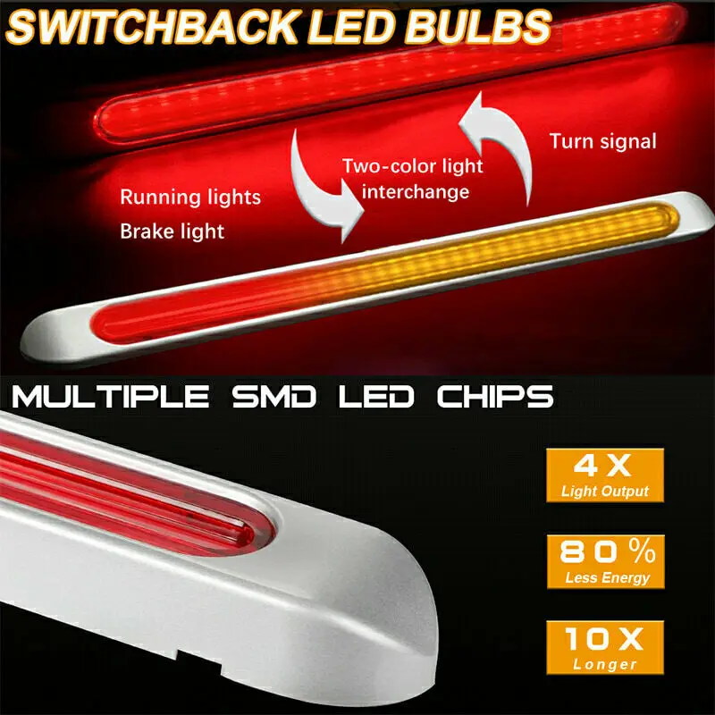 Задний фонарь для грузовика прицепа 2 шт. 17 дюймов|Кабели и коннекторы батарей| |