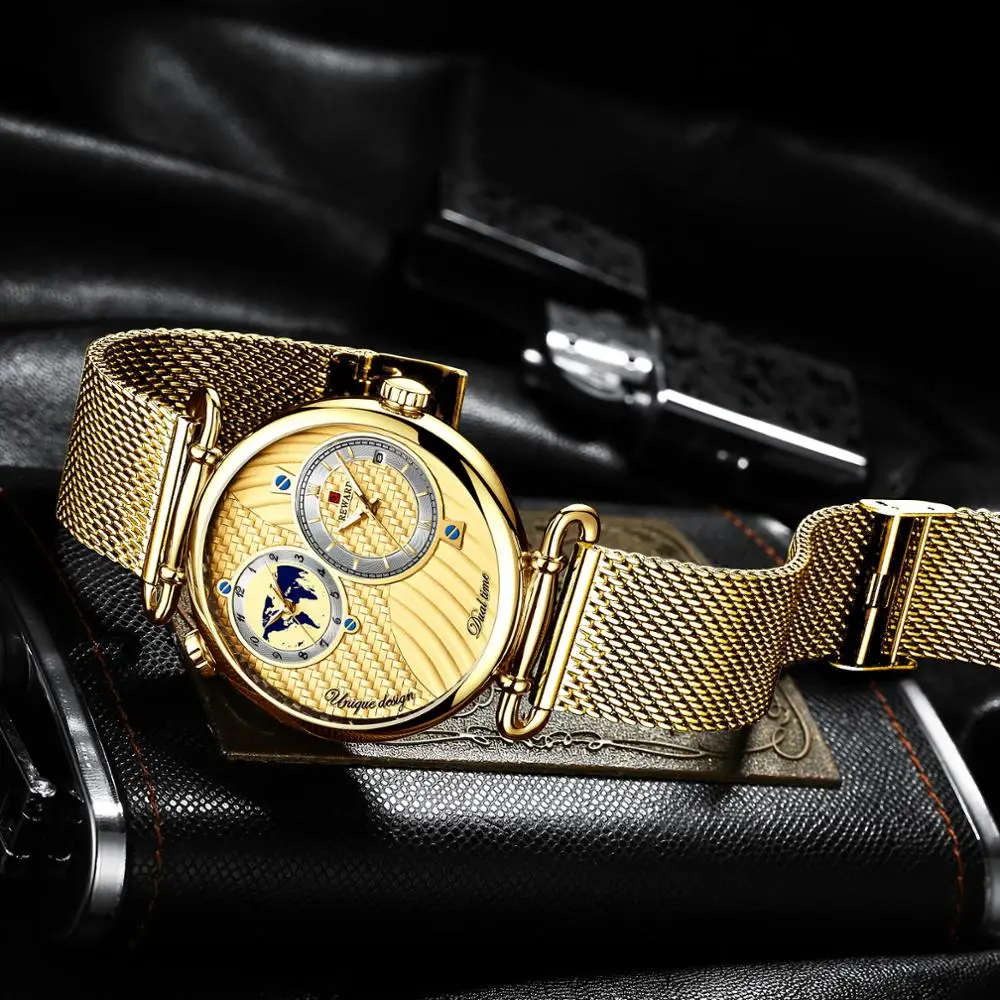 Часы наручные мужские кварцевые в стиле унисекс люксовые брендовые деловые с