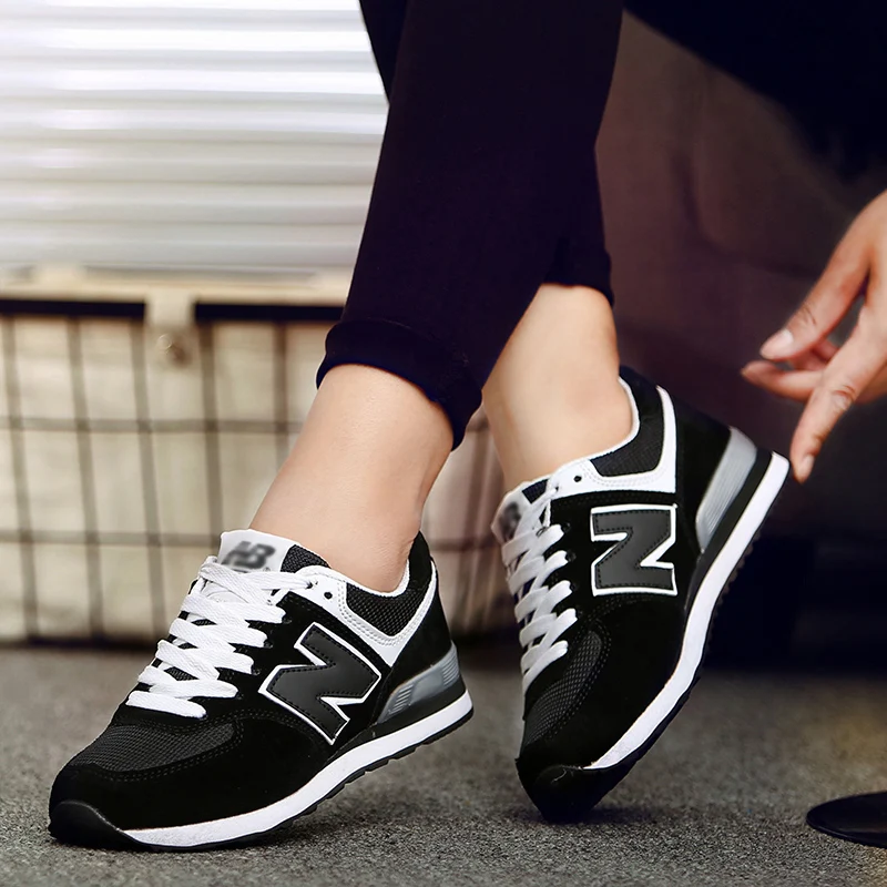 

2021 New Fashion Brand Men Running Shoes Women Outdoor Sports Shoes Couples Non-slip Lace-up Gym Jogging Sneakers Zapatos Femme