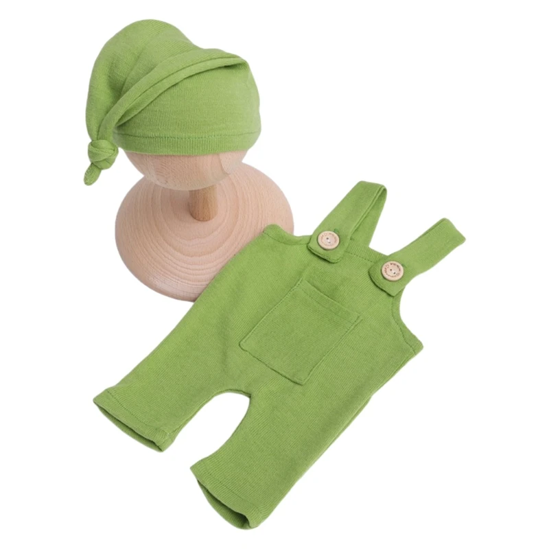 

Newborn Photography Props Outfit Baby Romper Hat Set Infants Photo Shooting Beanies Bodysuit